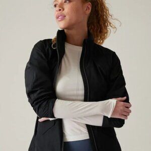 Athleta NWT Water-Repellent Black Westerly Jacket - Size Large